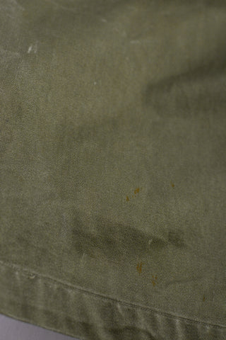 50s Distressed Olive Military Trench Coat